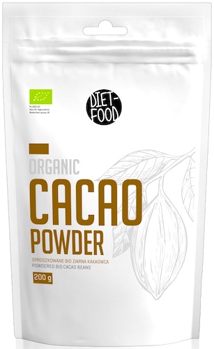 Diet Food BIO KAKAO proszek 200g Cacao Sproszkowane Ziarna