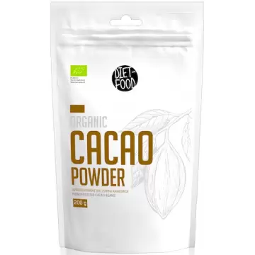 Diet Food BIO KAKAO proszek 200g Cacao Sproszkowane Ziarna vege