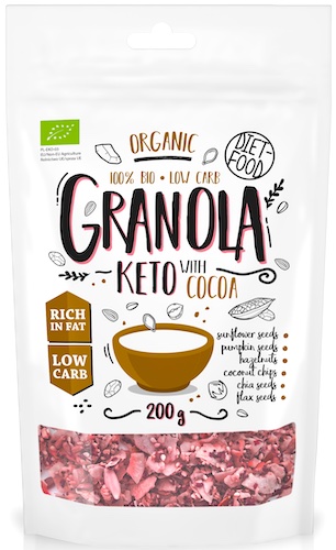 Diet Food BIO KETO Granola Kakao 200g vege