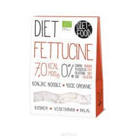 Diet Food BIO Organic Fettuccine - makaron roślinny Konnyak 300gr netto shirataki 