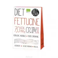 Diet Food BIO Organic Fettuccine - makaron roślinny Konnyak 300gr netto shirataki 