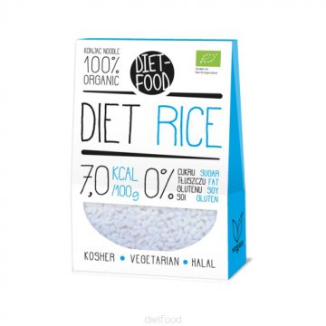 Diet Food BIO Organic Rice - makaron roślinny z rośliny Konnyak 300gr netto shirataki 