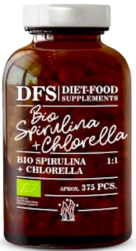 Diet Food BIO Spirulina + Chlorella 375tab 150g - suplement diety