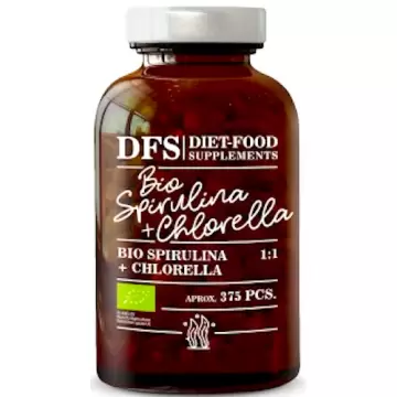 Diet Food BIO Spirulina + Chlorella 375tab 150g - suplement diety