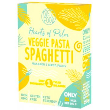 Diet Food Makaron z serca palm spaghetti 225g vege, bezglutenowy