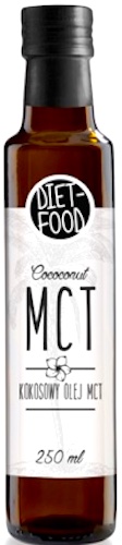 Diet Food Olej MCT kokosowy keto 250ml vege kwas kaprylowy