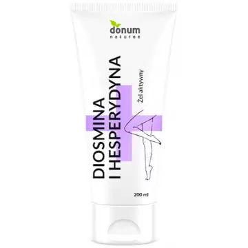 Donum Naturea Żel z Diosminą i Hesperydyną 200ml Ciężkie i Zmęczone nogi