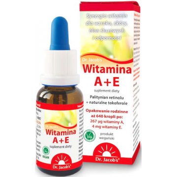 Dr. Jacobs A E Kompleks witamin A E 20ml vege - suplement diety