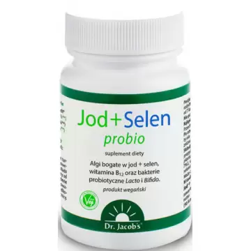 Dr. Jacobs Jod + Selen Probio + B12  90kaps Algi+Probiotyk - suplement diety