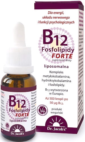 Dr. Jacobs Witamina B12 Liposomalna Methyl fosfolipidy forte vege - suplement diety