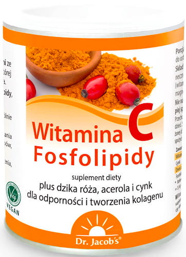 Dr. Jacobs Witamina C liposomalna Fosfolipidy + Cynk 150g proszek