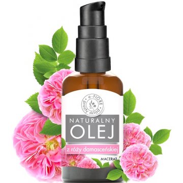 e-Fiore 100% Olej z płatków Róży Damasceńskiej 30ml ujędrniające serum dla skóry dojrzałej