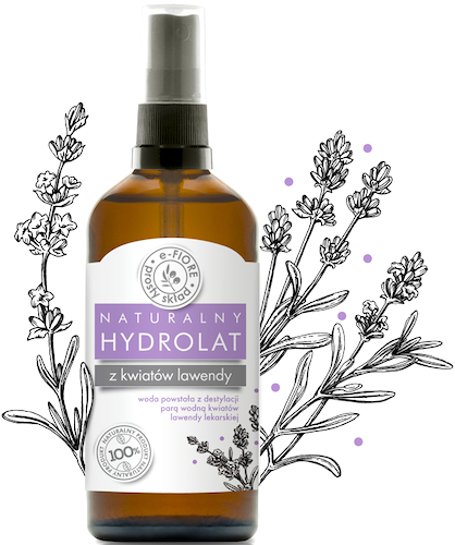 e-Fiore Hydrolat woda z kwiatów Lawendy 100ml  naturalny tonik