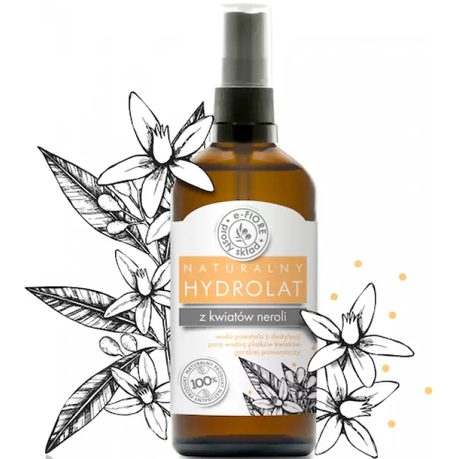 e-Fiore Hydrolat woda z kwiatów gorzkiej pomarańczy Neroli 100ml naturalny tonik