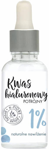 e-Fiore Kwas hialuronowy potrójny 1% HA żel do zabiegów na twarz i ciało 30ml ujędrnienie, serum 