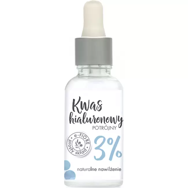 e-Fiore Kwas hialuronowy potrójny 3% HA żel wysokie stężenie lifting skóry 30ml nawilżenie, serum