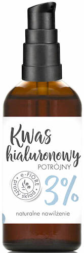 e-Fiore Kwas hialuronowy potrójny 3% HA żel wysokie stężenie lifting skóry 100ml nawilżenie, serum