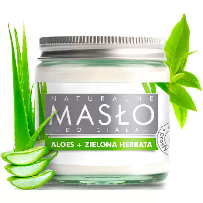 e-Fiore Masło do ciała 100% Naturalne Shea Butter Aloes Z Zieloną Herbatą 120ml vege Nawilżenie, Ujędrnienie