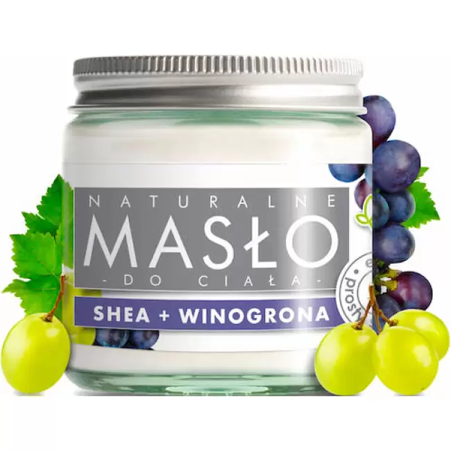 e-Fiore Masło do ciała Shea + winogrona do ciała nierafinowane karite Virgin 120ml