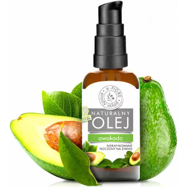 e-Fiore Olej z Awokado Bio nierafinowany 50ml avocado odżywia, wygładza - zniszczona skóra