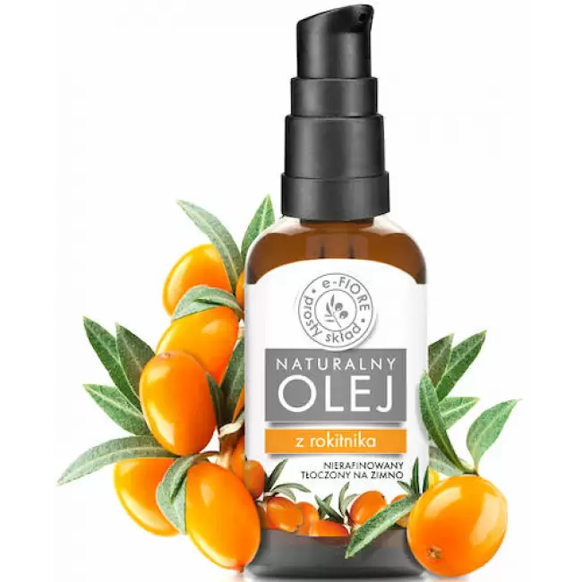 e-Fiore Olejek z Rokitnika surowy nierafinowany ciemny 50ml skóra i włosy