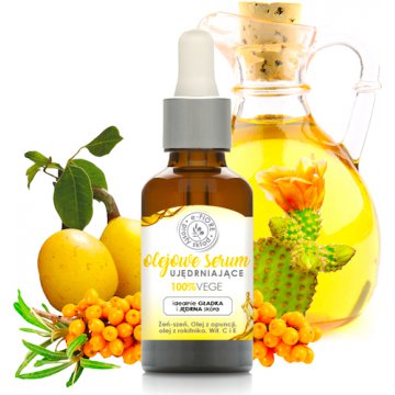 e-Fiore Olejowe Serum ujędrniające opuncja, żeń-szeń, witaminy A+C+E 30ml gładka i jędrna skóra
