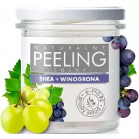 e-Fiore Peeling solny do ciała z Winogronami greckimi i masłem Shea 350g gęsty o niebywałym zapachu