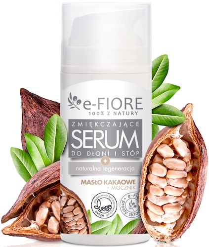 e-Fiore Serum do dłoni i stóp masło Kakaowe i Mocznik 100ml vege regeneracja zniszczonej skóry