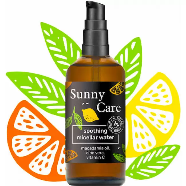 e-Fiore Sunny Care naturalny płyn Micelarny 100ml oczyszcza, nawilża, poprawia koloryt