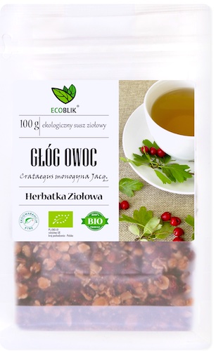 EcoBlik BIO Głóg owoc 100g EKO Herbatka ziołowa odprężająca