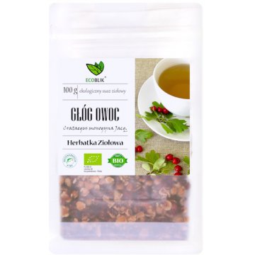 EcoBlik BIO Głóg owoc 100g EKO Herbatka ziołowa odprężająca