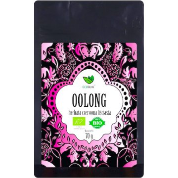 EcoBlik BIO Herbatka ekologiczna czerwona liściasta Oolong 70g EKO Łagodna