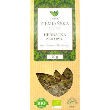EcoBlik BIO Herbatka ziołowa Ziemiańska 70g luz EKO oczyszczająca  Korżawskiej