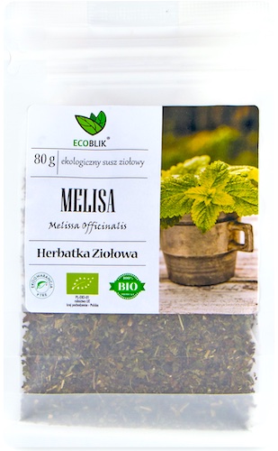 EcoBlik BIO Melisa 80g EKO Herbatka relaksująca ekologiczna Sen Relaks