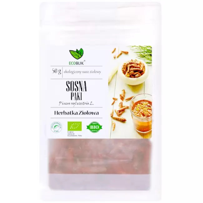 EcoBlik BIO Sosna pączki 50g EKO Herbatka ziołowa na gardło, oddychanie