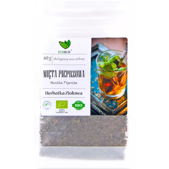 EcoBlik BIO Mięta pieprzowa 60g EKO Herbatka ziołowa na trawienie