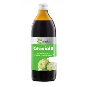 EkaMedica Graviola 100% sok z Gravioli 500ml - suplement diety 
