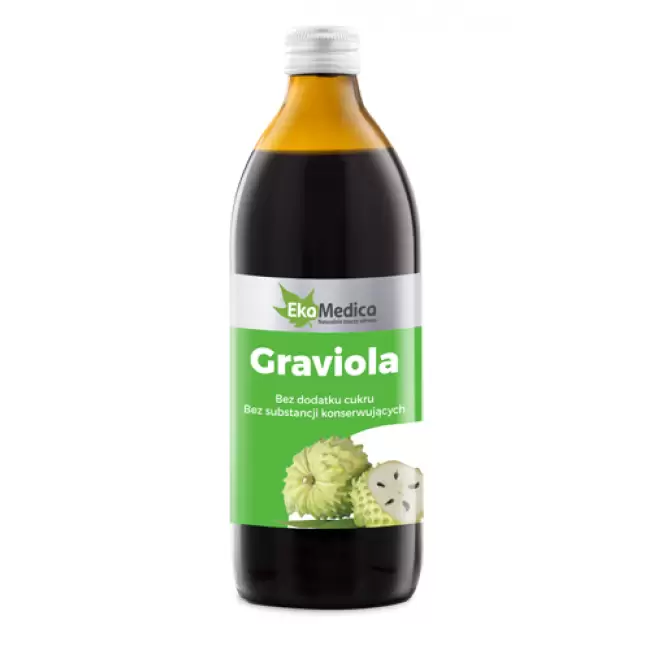 EkaMedica Graviola 100% sok z Gravioli 500ml - suplement diety 