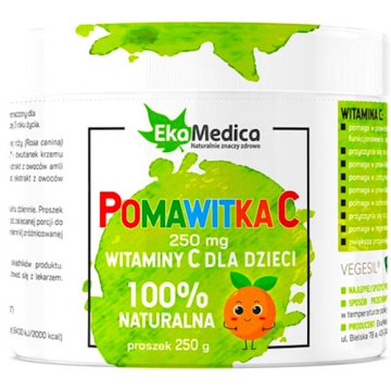 EkaMedica Pomawitka C 100% naturalna witamina C dla dzieci 250g - suplement diety