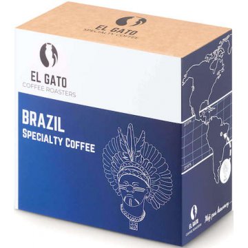 El Gato Brazylia Fazenda Vila Boa – Kawa ziarnista Speciality 250g 100% Arabica fermentacja beczkowa