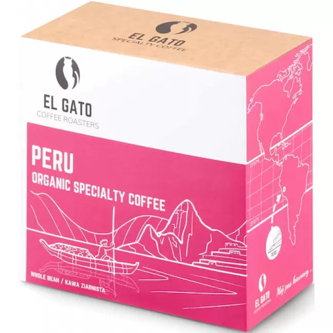  El Gato Peru Rodriguez de Mendoza GR 1 Organic – Kawa ziarnista  Speciality 250g 100% Arabica Organiczna