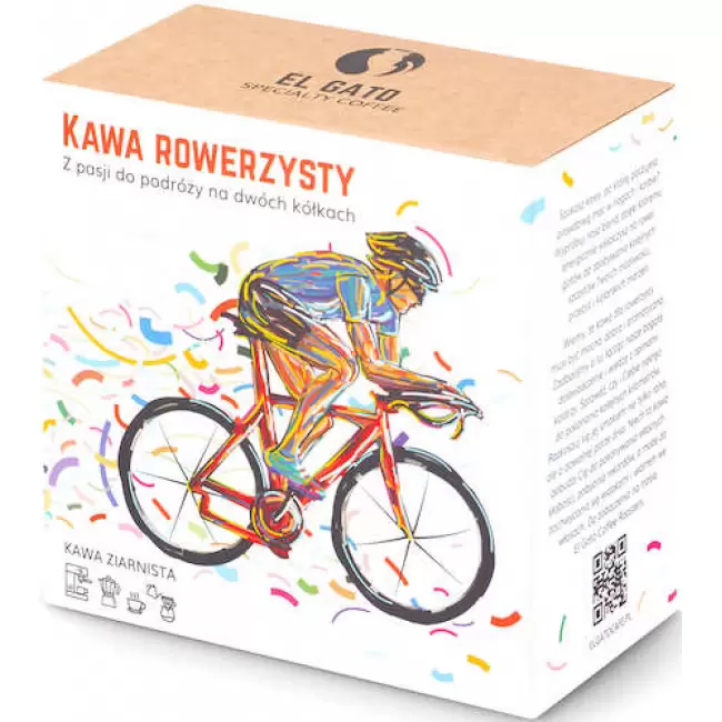 El Gato Specialty Coffee Kawa ziarnista Rowerzysty 250g 100% Arabica Brazylia Rwanda Kolumbia