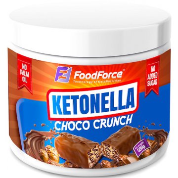 FoodForce Ketonella Choco Crunch 500g krem kakaowo-orzechowy dieta Keto