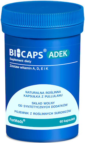 ForMeds BICAPS ADEK Kompleks witamin A D3 E K2 MK-7 60kaps - suplement diety