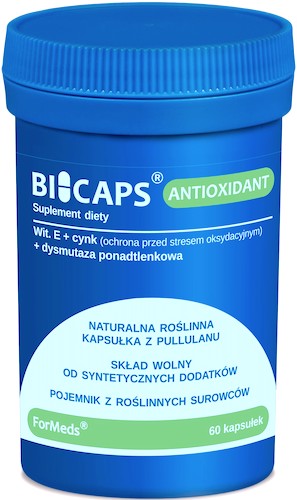 ForMeds BICAPS Antioxidant 60kaps witamina E + Cynk + SOD - suplement diety