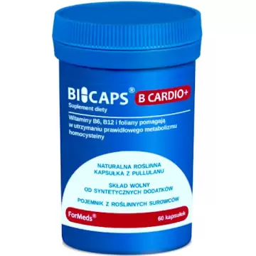 ForMeds BICAPS B Cardio+ 60kaps Modulator Homocysteiny B-12 1000mcg - suplement diety