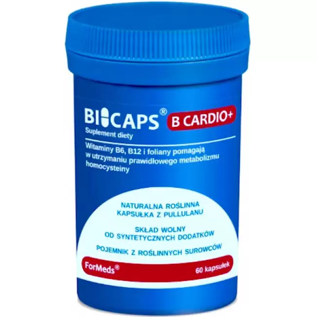 ForMeds BICAPS B Cardio+ 60kaps Modulator Homocysteiny B-12 1000mcg - suplement diety