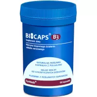 ForMeds BICAPS B3 Witamina B-3 Niacyna 500mg 60kaps Kwas Nikotynowy - suplement diety Układ Nerwowy Energia Skóra