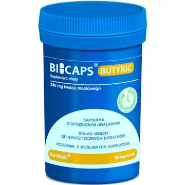 ForMeds BICAPS Butyric Maślan Sodu 150mg 60kaps vege - suplement diety Kwas Masłowy