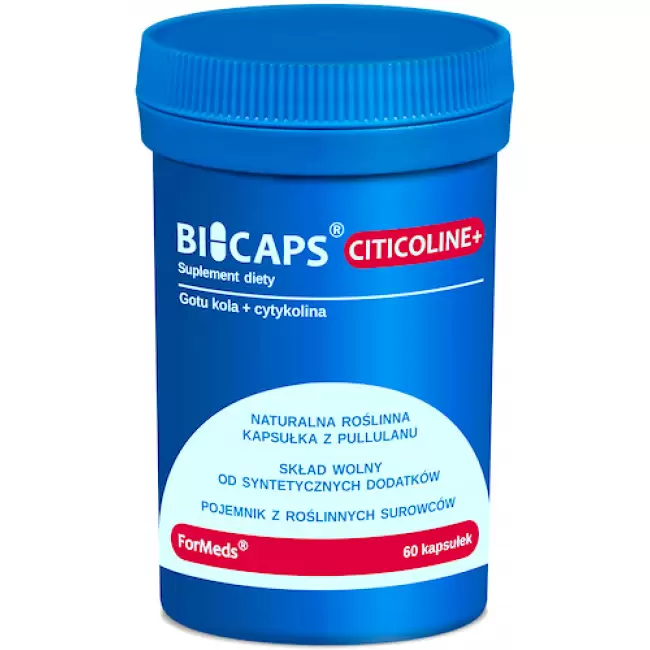 ForMeds BICAPS Gotu kola+ 60kaps - suplement diety Gotu Kola + Cytykolina